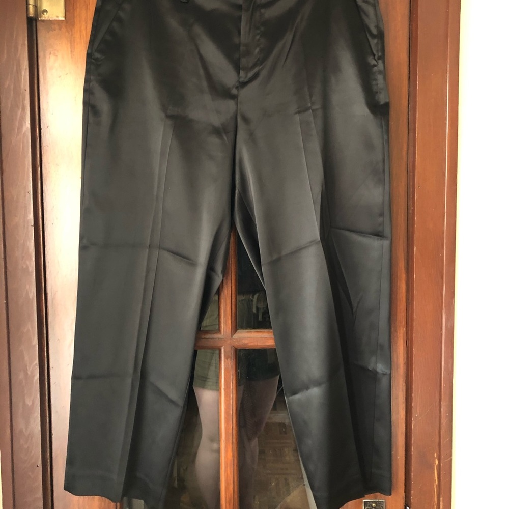 Gap Satin High Waist Ankle Crop trousers